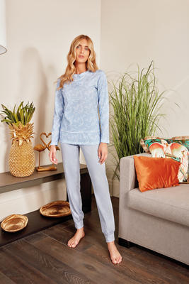 PIGIAMA SERAFINO DONNA M/L PG41020 Ingrosso NOTTINGHAM Tellini S.r.l.